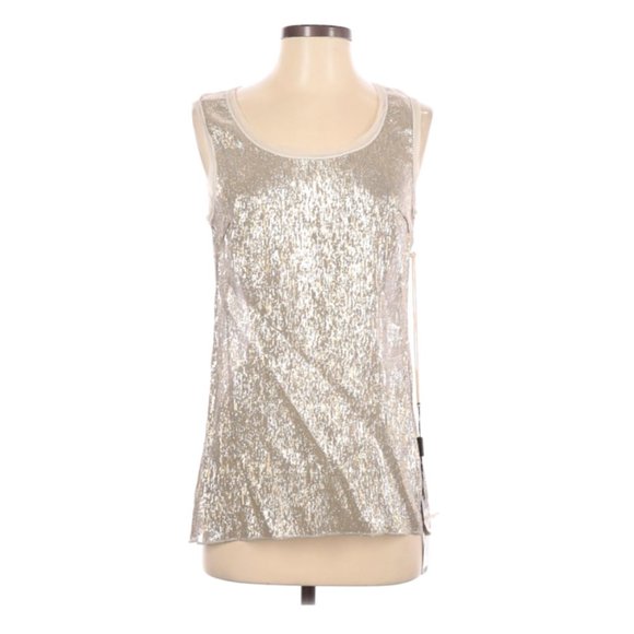 NWT Dolce & Gabbana Gold Sleeveless Blouse - Picture 1 of 5